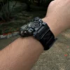 Military Army Velcro Nylon Watch Bands for G-Shock GWG-B1000 | Black Red