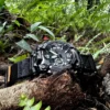 Military Army Velcro Nylon Watch Bands for G-Shock GWG-B1000 | Black Red