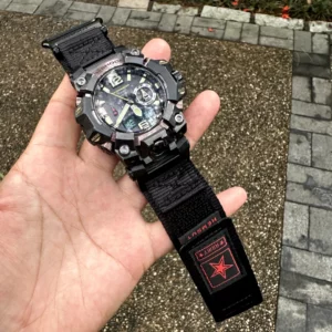 military army nylon watch bands for G-shock GWG-B10004 Military Army Velcro Nylon Watch Bands for G-Shock GWG-B1000 | Black Red