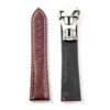 Badalassi Carlo Italian Leather Watch Strap | HEMSUT12 Stainless steel push-button deployant clasp and leather strap underside