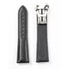 Badalassi Carlo Italian Leather Watch Strap | HEMSUT8 Black Badalassi Carlo Italian leather quick release watch strap with deployant clasp