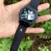 hb147-gbd200-black Black Patton canvas watch band for G-Shock GBD-200