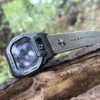 hb147-gbd200-grey Grey Patton canvas watch band for G-Shock GBD-200