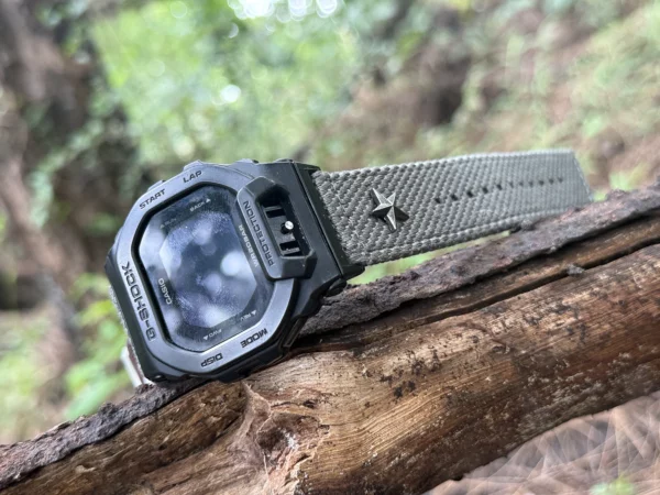 hb147-gbd200-grey Grey Patton canvas watch band for G-Shock GBD-200