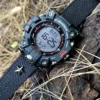 hb147-gw9500-black-wrist Black Wrist Patton canvas watch band for G-Shock GW-9500