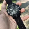 hb147-gwg2000-black Black Patton canvas watch band for G-Shock GWG-2000