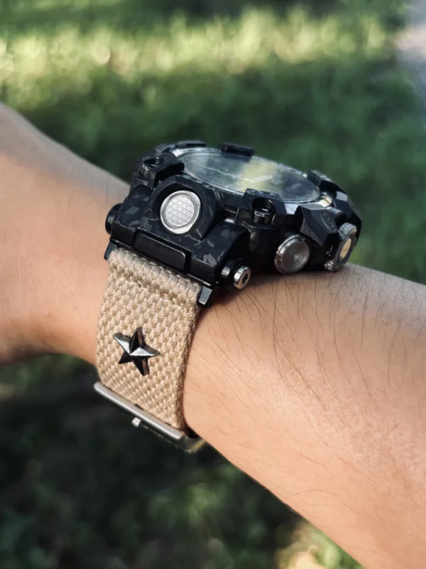 hb147-gwg2000-khaki-wrist Khaki Wrist Patton canvas watch band for G-Shock GWG-2000