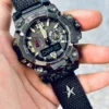 hb147-gwgb1000-black Black Patton canvas watch band for G-Shock GWG-B1000