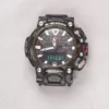 Angled view of black adapter connectors installed on a G-SHOCK GR-B200 watch without a strap