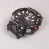 Detail view of black adapter connectors installed on a G-SHOCK GR-B200 watch without a strap