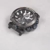 Angled view of black adapter connectors installed on a G-SHOCK GWR-B1000 watch without a strap