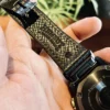 hga160-garmin-badalassi-carlo-black-underside-logo Underside of the black HEMSUT Badalassi Carlo leather Garmin strap