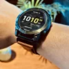 hga160-garmin-badalassi-carlo-cognac-brown-wrist-front Cognac Brown leather Garmin strap worn on the wrist